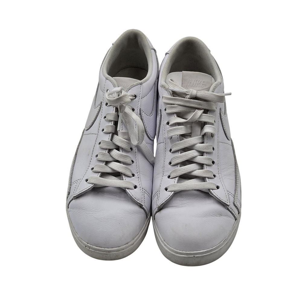 Nike Blazer Low Leather Shoes Womens Size 9 White Low Top AV9370-111 Sneakers
